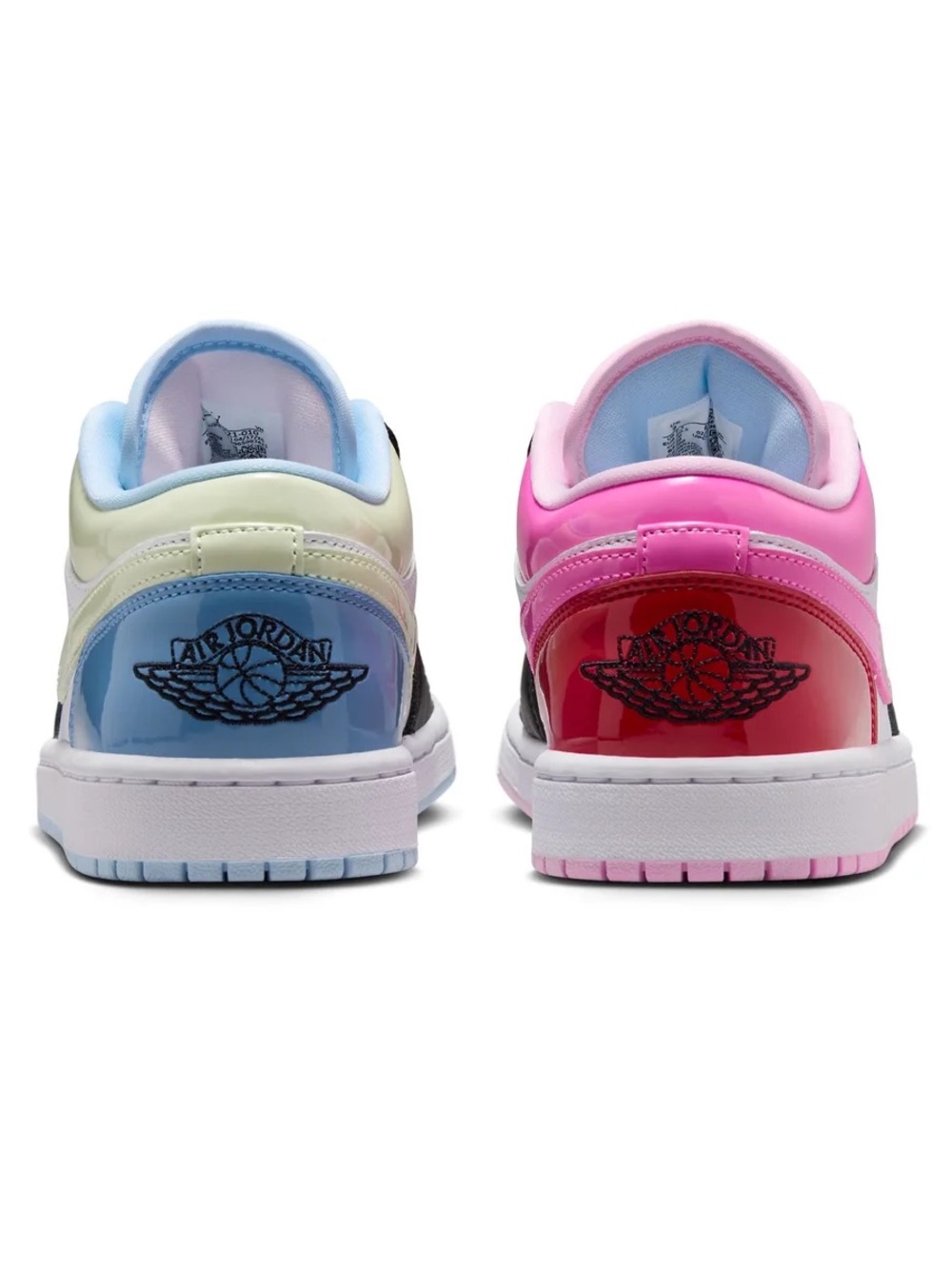 💓💙 Nike Air Jordan 1 Low Mismatched Pink Blue 💓🩵 - Picture 4 of 4